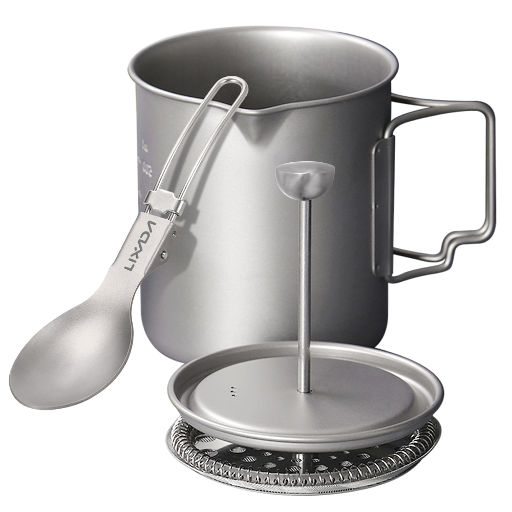 Camping Cooking Ware - Lixada 750ml Titanium Coffee Cup Mug