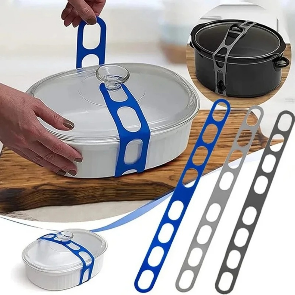 Camping Cooking Ware - Reusable Silicone Elastic Pot Lid Holder