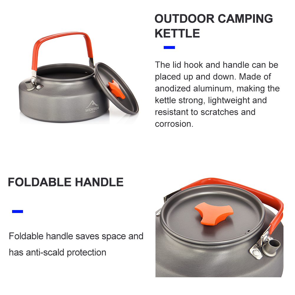 Widesea 1.1L 2L1.5L Camping Wa - Camping Cooking Food recension och pris