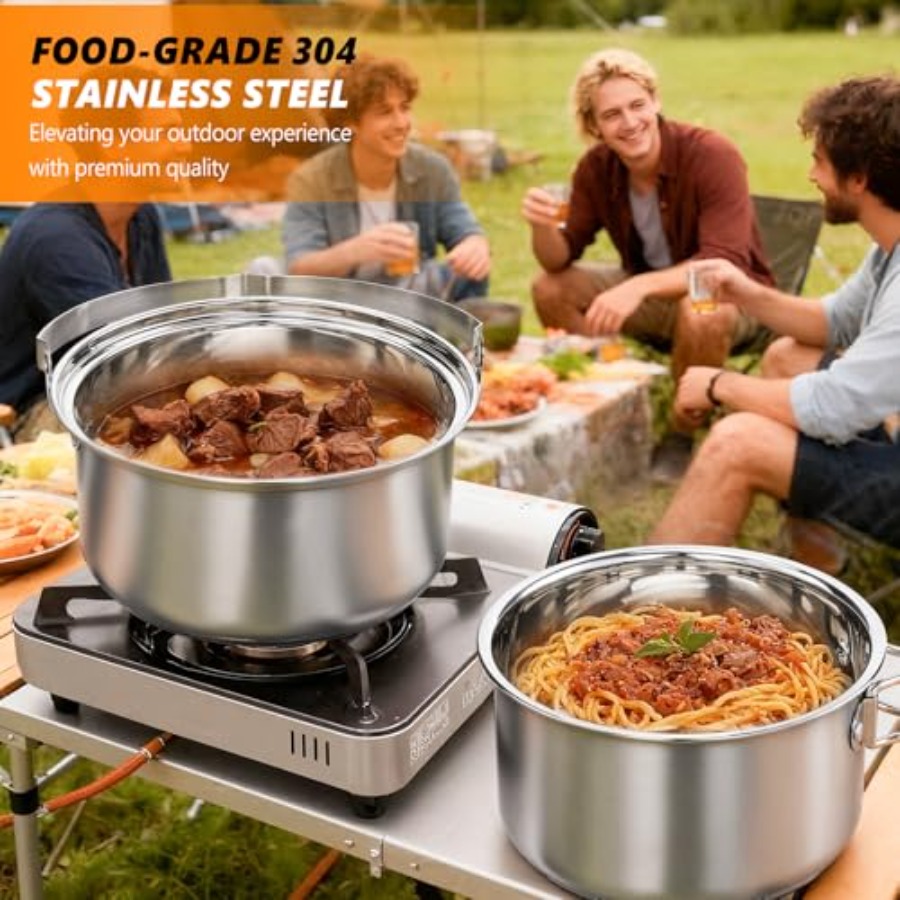 Camping Cookware Set, Lightwei - Camping Cooking Mess Kit recension och pris