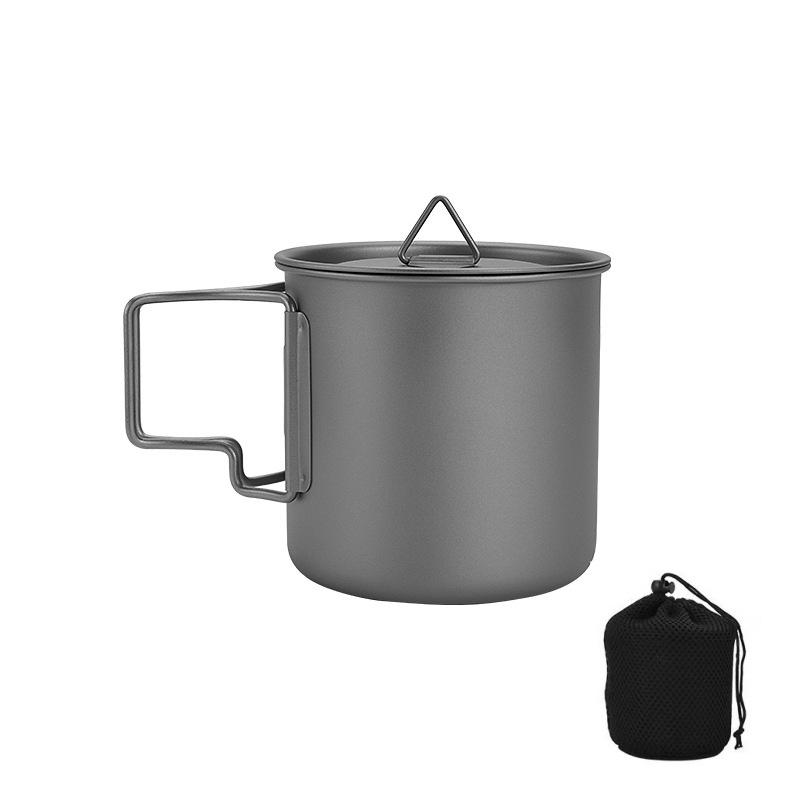 Titanium Camping Mug with Fold - Camping Cooking Meat recension och pris