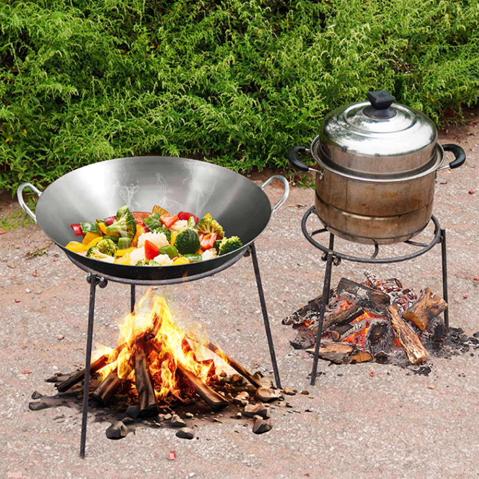 Campfire Tripod Folding Grill  - Camping Cooking Pot Tripod recension och pris