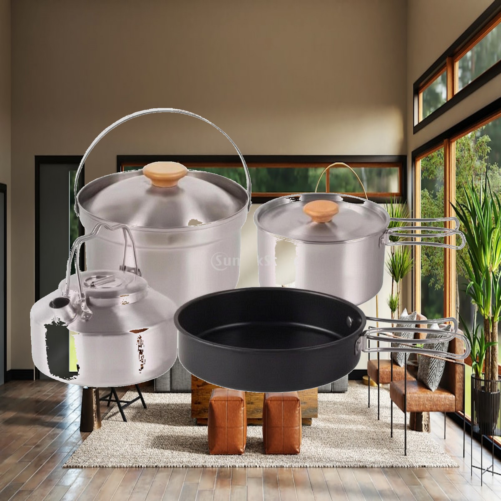4 Pieces Stainless Steel Camp  - Camping Cooking Mess Kit recension och pris