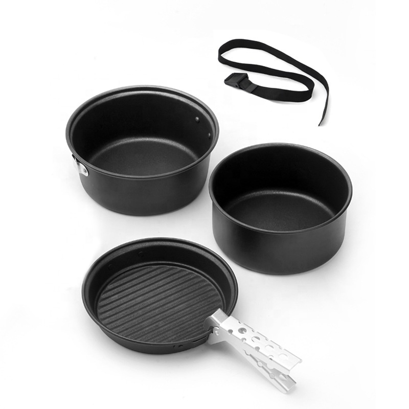Outdoor Aluminum Camping Cookw - Camping Cooking Mess Kit recension och pris