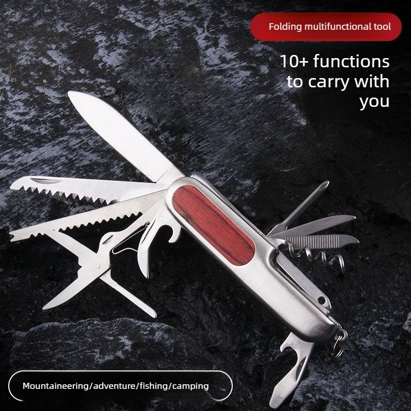 10 in 1 Multifunctional Swiss  - Camping Cooking Knives recension och pris