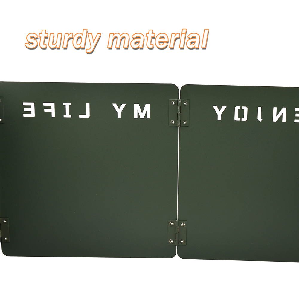 4-Section Folding Gas Stove Wi - Camping Cooking Windscreen recension och pris