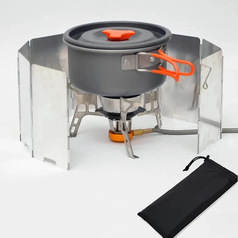 8/10Pcs Tablet‑Type Gas Stove, - Camping Cooking Windscreen recension och pris