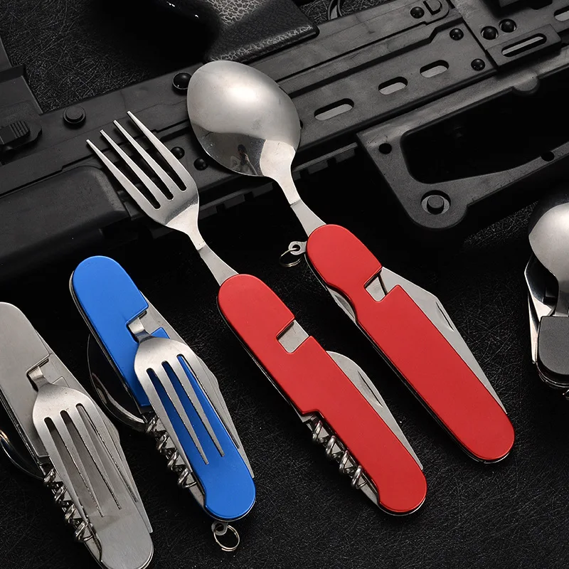 4 in 1 Folding Tableware Detac - Camping Cooking Knives recension och pris