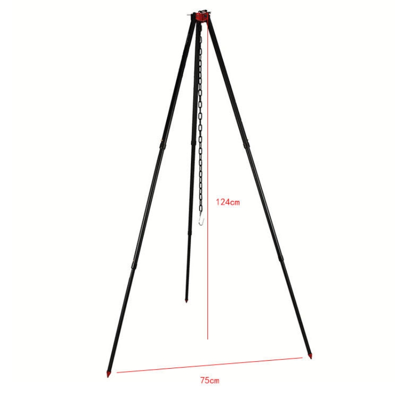 Outdoor Large Bonfire Tripod P - Camping Cooking Pot Tripod recension och pris