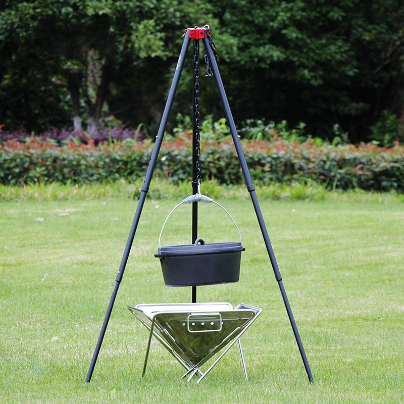 Outdoor Large Bonfire Tripod P - Camping Cooking Pot Tripod recension och pris