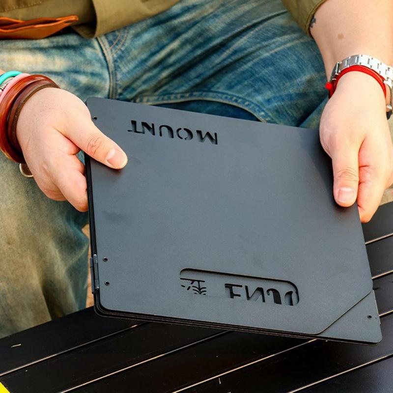 Four-Fold Gas Stove Wind Shiel - Camping Cooking Windscreen recension och pris