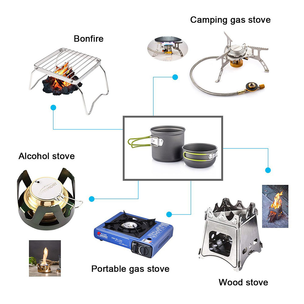 Ultralight Camping Pots Cookwa - Camping Cooking Pots And Pans recension och pris