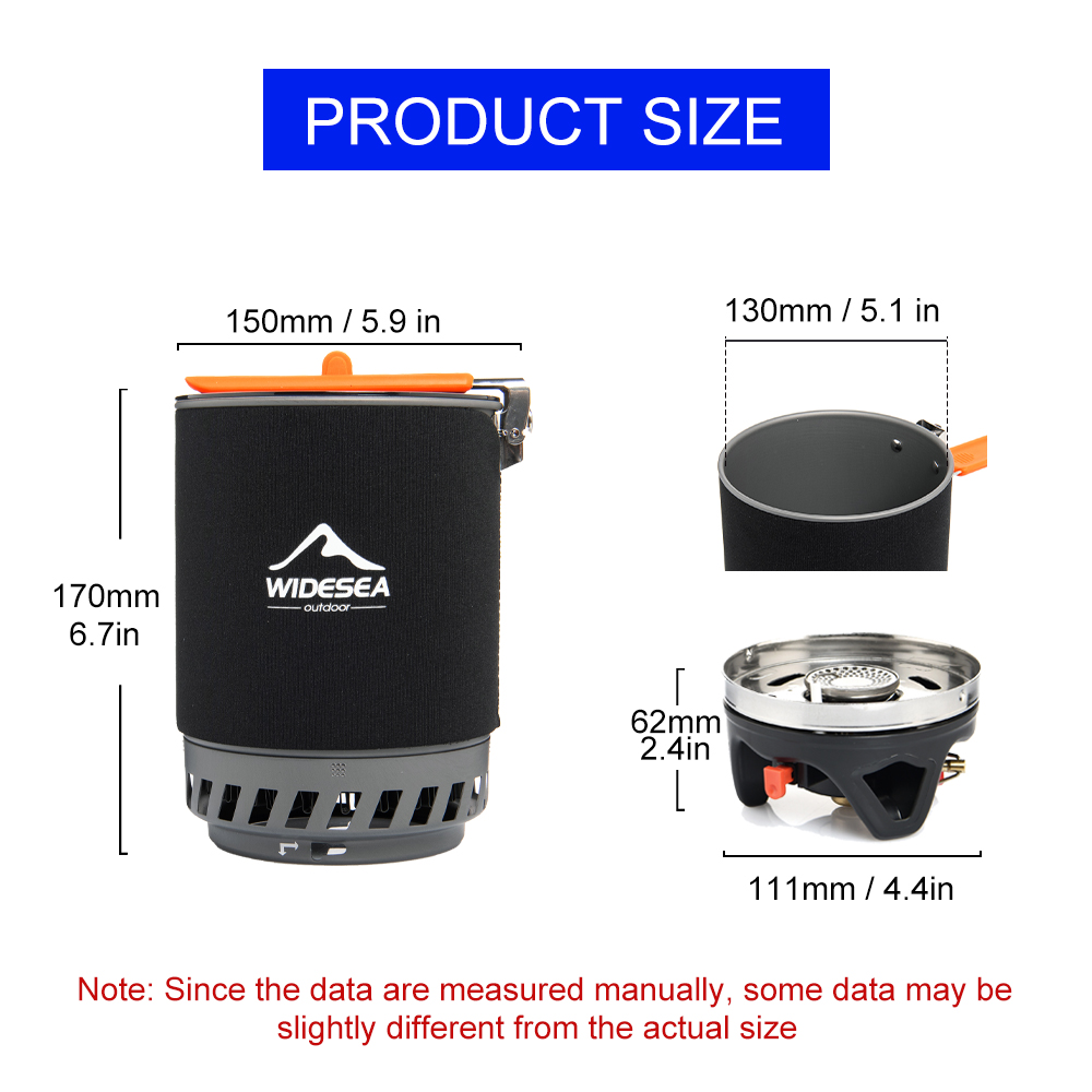 Widesea Camping Cooking System - Camping Cooking Pots And Pans recension och pris