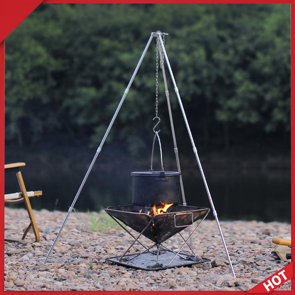 Outdoor Cooking Tripod Portabl - Camping Cooking Pot Tripod recension och pris