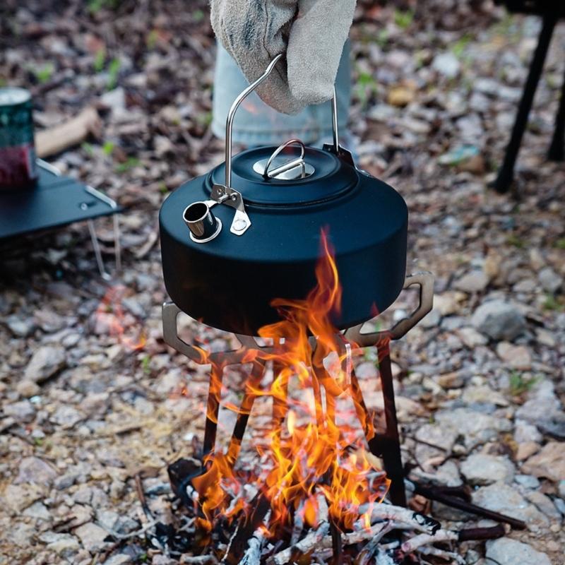 55KD Foldable Camp Stove Base  - Camping Cooking Pot Tripod recension och pris