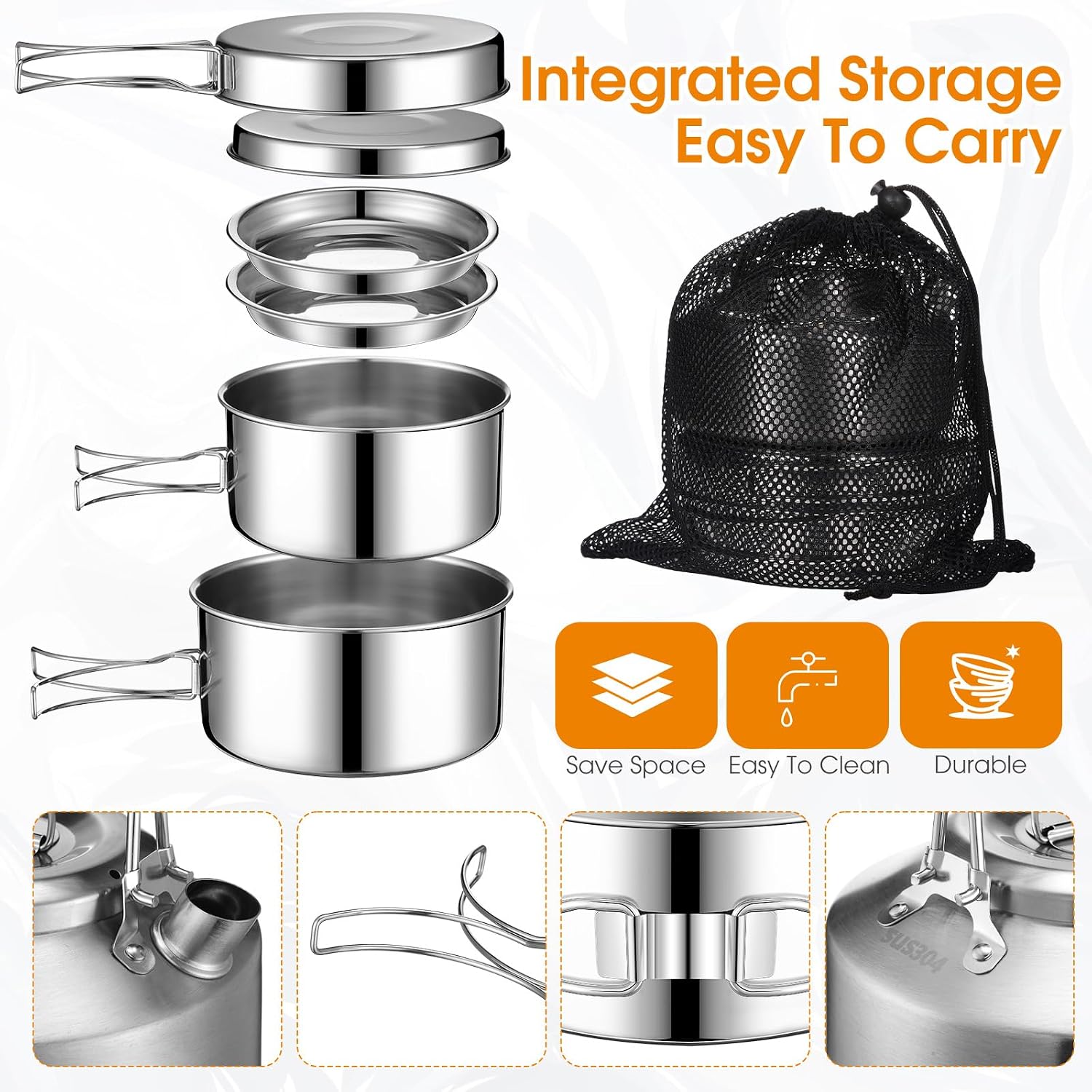 2026 New Upgrade Funnymoom 15  - Camping Cooking Mess Kit recension och pris