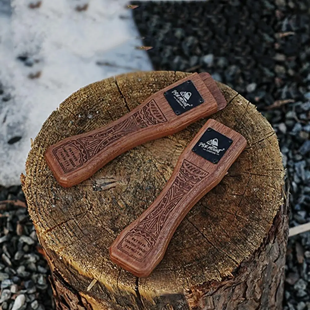 Outdoor Natural Wood Grill Pan - Camping Cooking Ware recension och pris