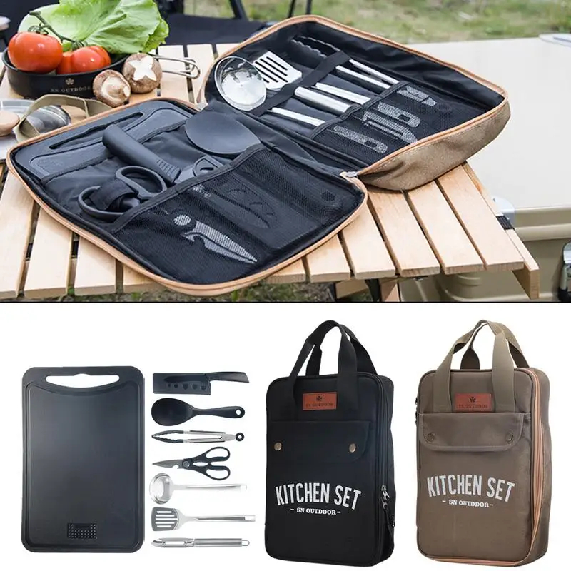 8pcs Camping Kitchen Cookware  - Camping Cooking Pots And Pans recension och pris