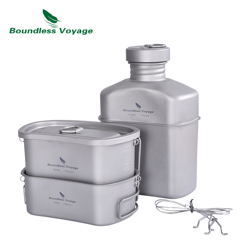 Boundless Voyage Titanium Cant - Camping Cooking Mess Kit recension och pris
