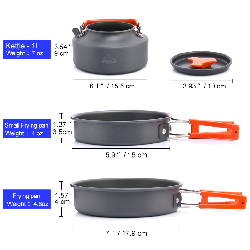 Widesea Camping Outdoor Cookwa - Camping Cooking Pots And Pans recension och pris