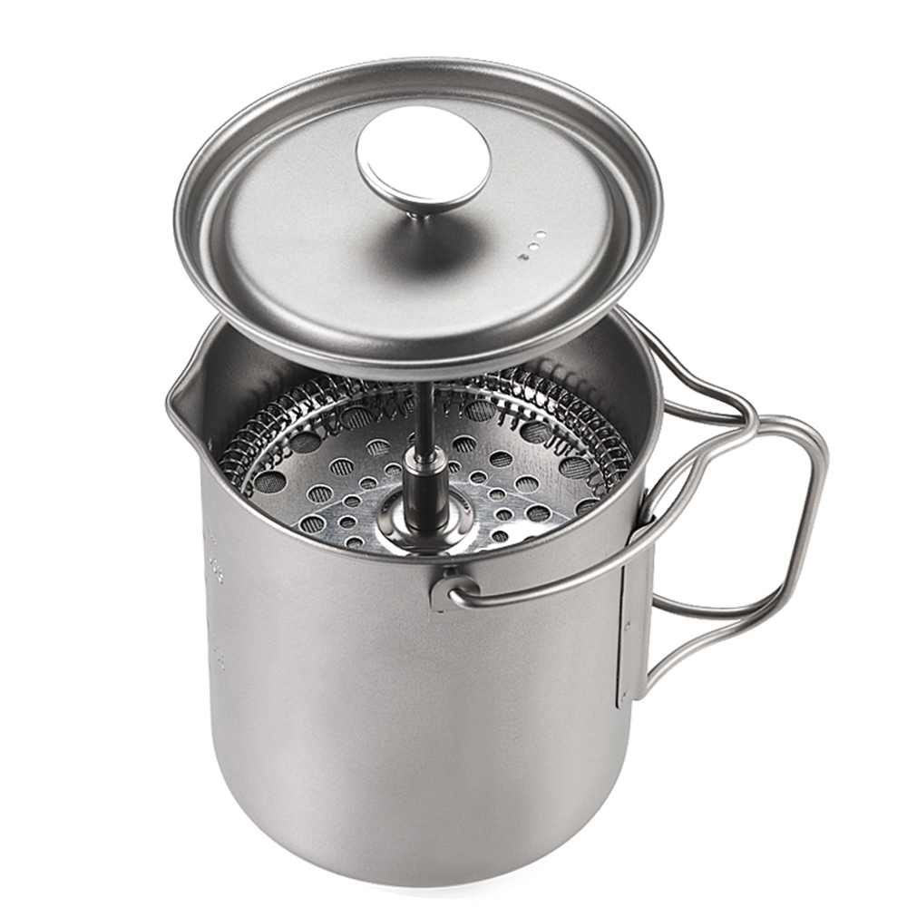Lixada 750ml Titanium Coffee C - Camping Cooking Ware recension och pris