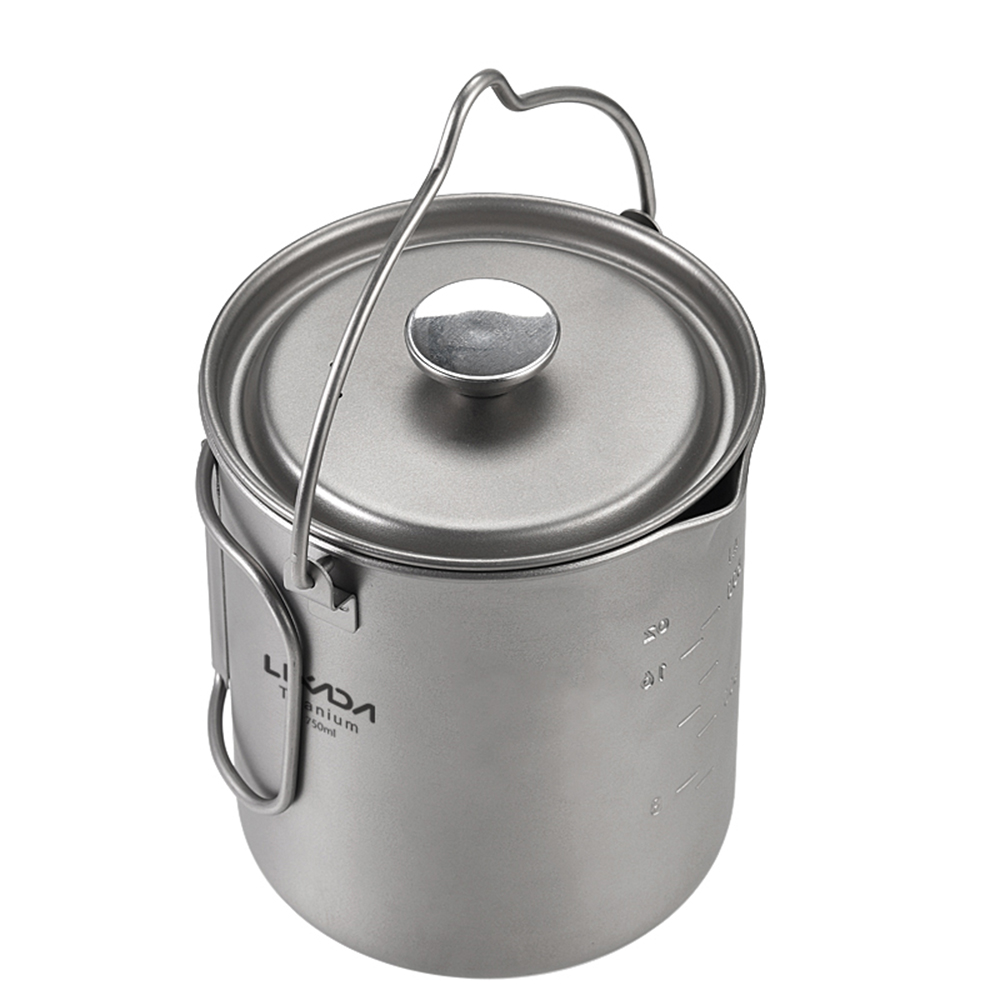 Lixada 750ml Titanium Coffee C - Camping Cooking Ware recension och pris