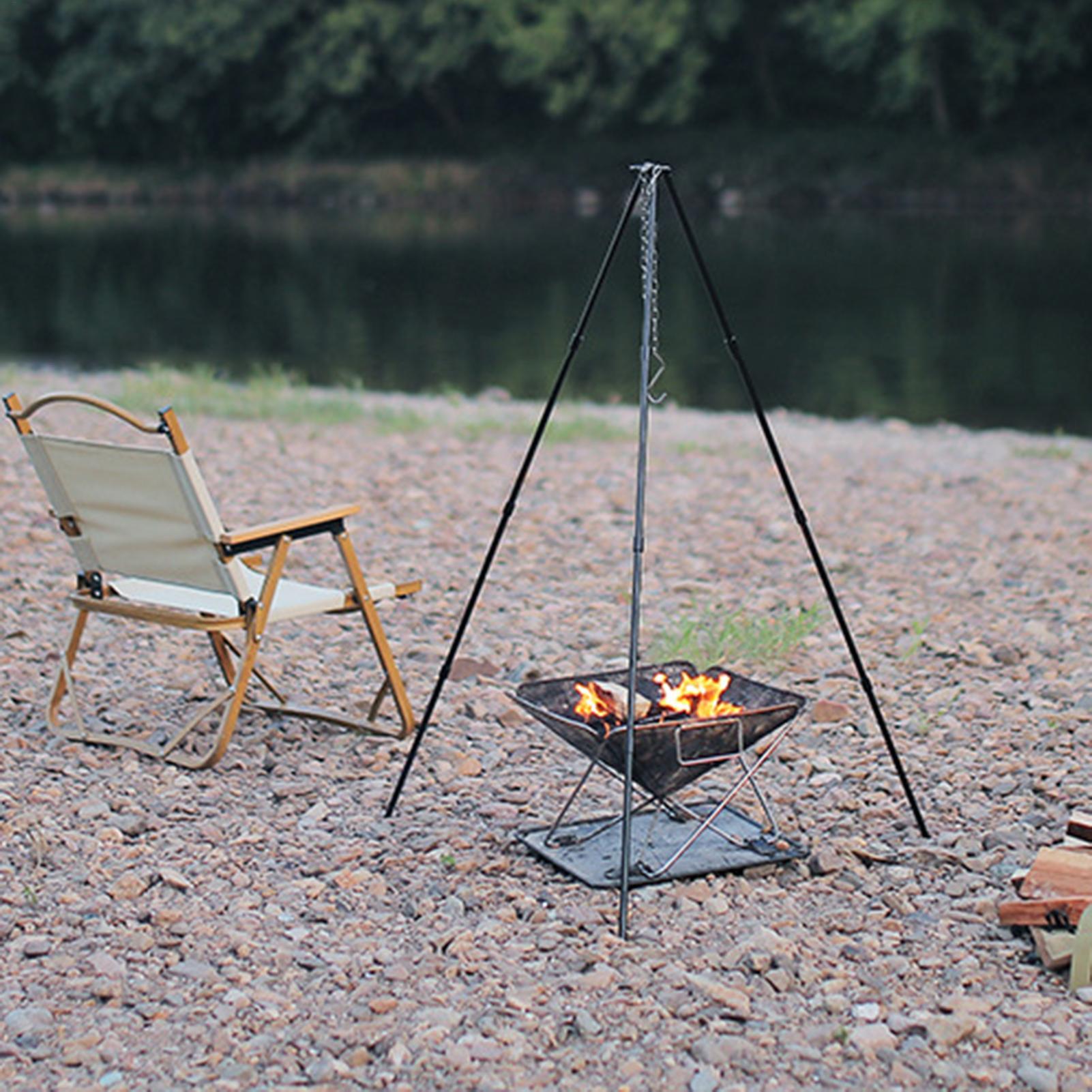 Outdoor Large Bonfire Tripod P - Camping Cooking Pot Tripod recension och pris