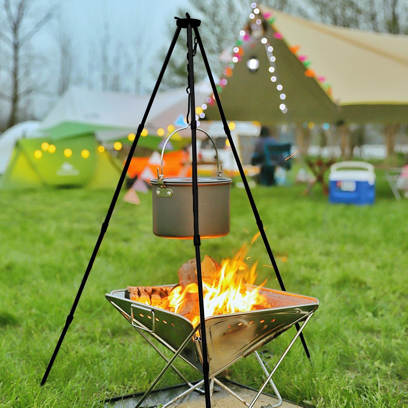 Outdoor Large Bonfire Tripod P - Camping Cooking Pot Tripod recension och pris
