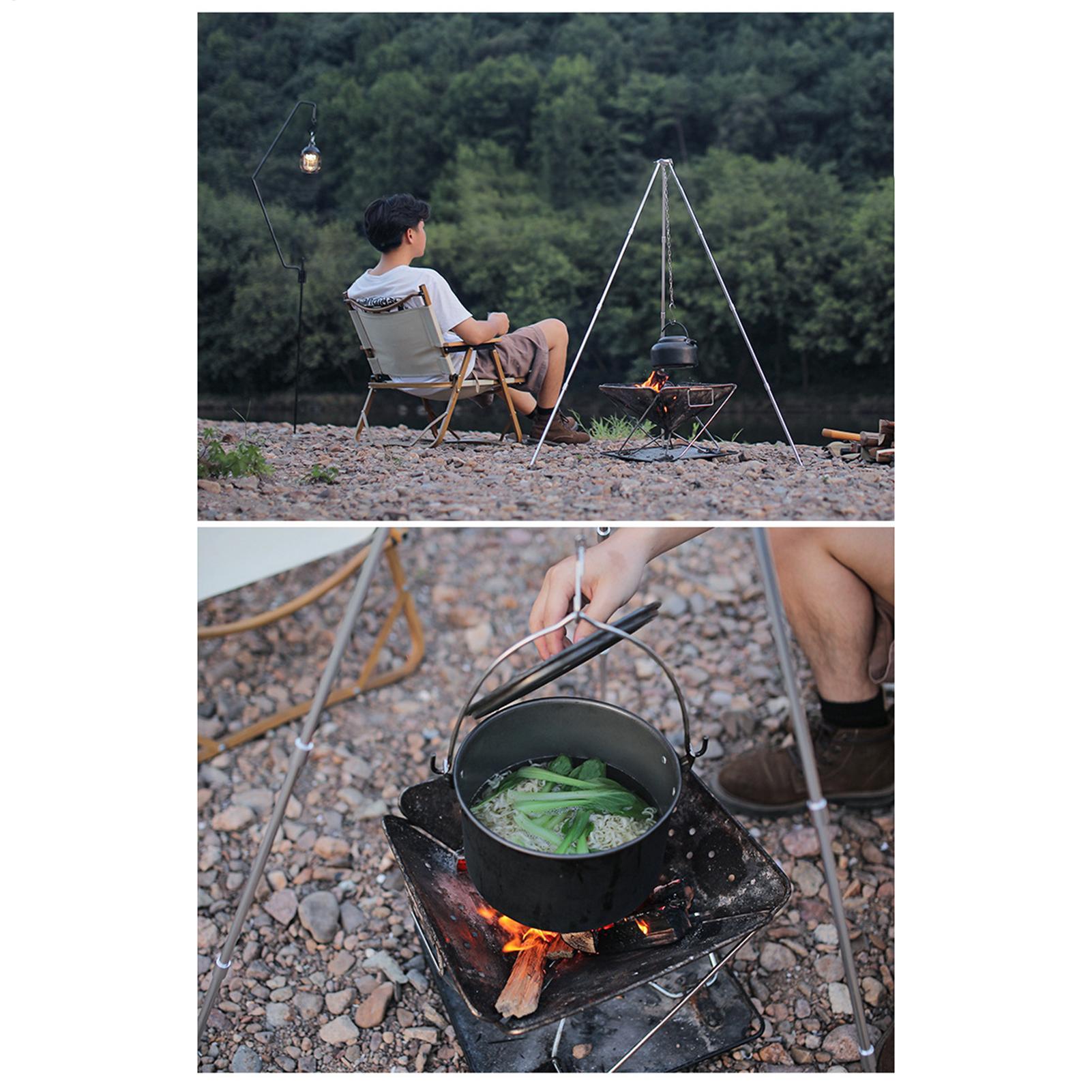 Outdoor Large Bonfire Tripod P - Camping Cooking Pot Tripod recension och pris