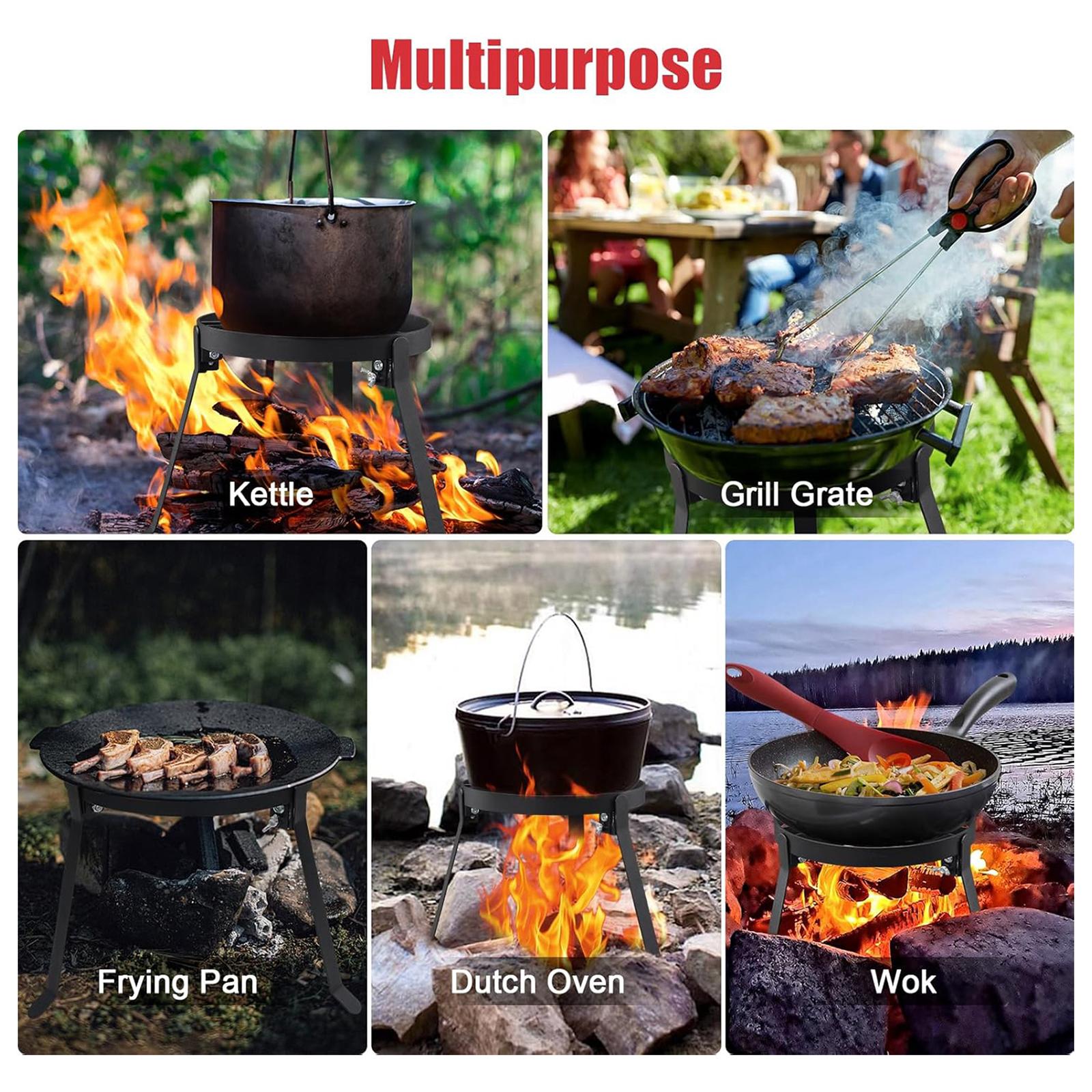 Foldable Cooking Campfire Trip - Camping Cooking Meat recension och pris