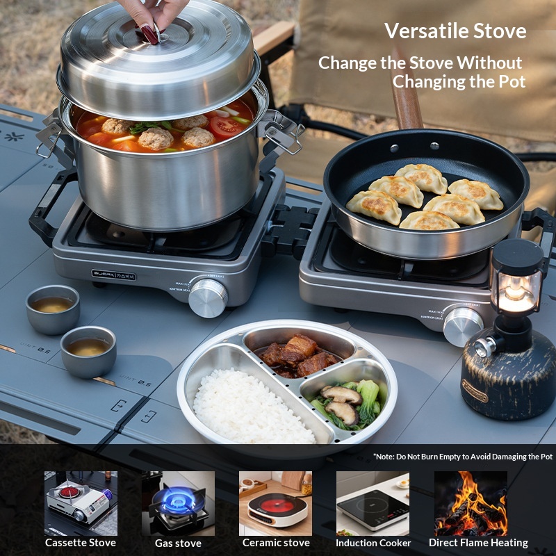 BUERK Outdoor Camping Steamer  - Camping Cooking Pots And Pans recension och pris