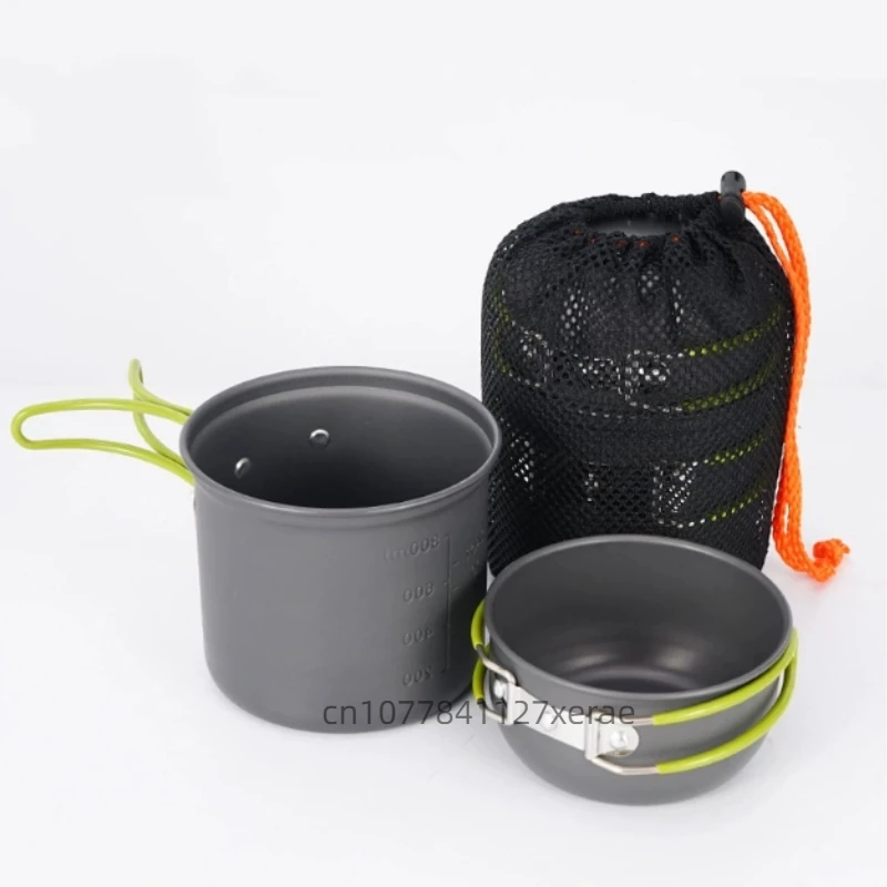 Outdoor Household Portable Alu - Camping Cooking Mess Kit recension och pris