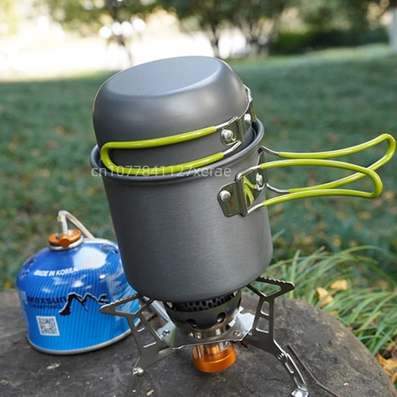 Outdoor Household Portable Alu - Camping Cooking Mess Kit recension och pris