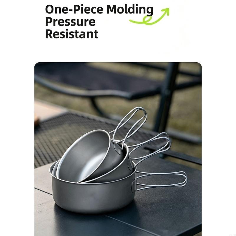 Metal Camping Bowl with Wire H - Camping No Cooking Meals recension och pris