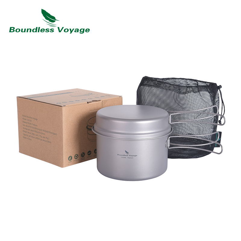 Boundless Voyage Titanium Pot  - Camping Cooking Mess Kit recension och pris
