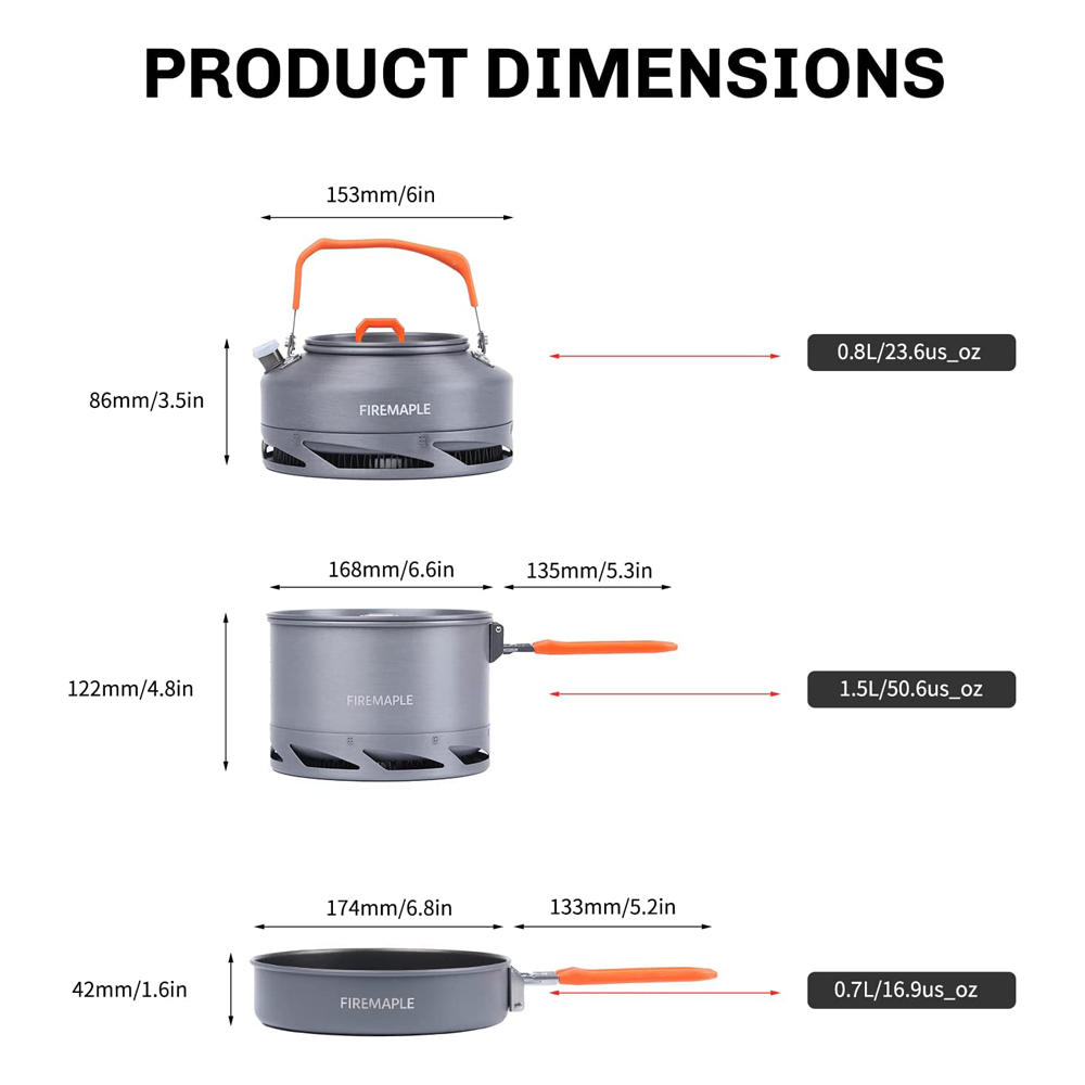 Fire Maple Camping Cookware Ut - Camping Cooking Pots And Pans recension och pris