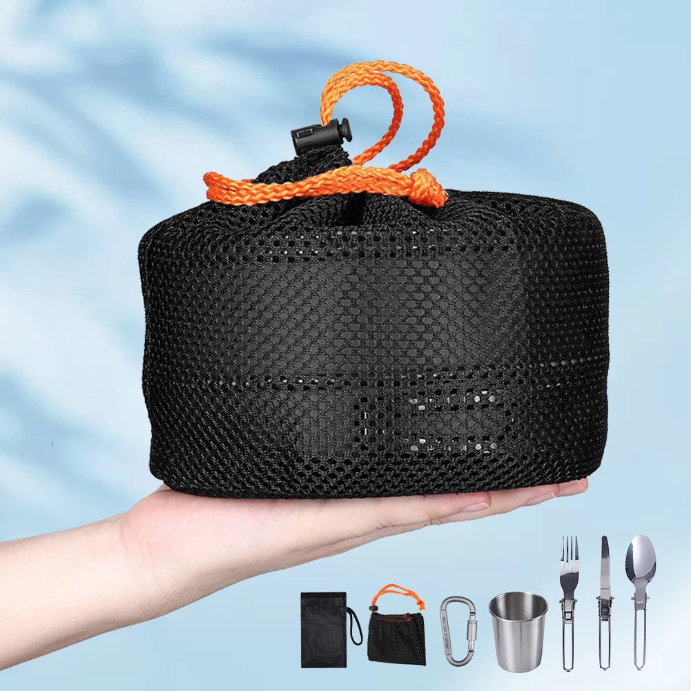 Camping Cookware Kit Kettle Po - Camping Cooking Pots And Pans recension och pris