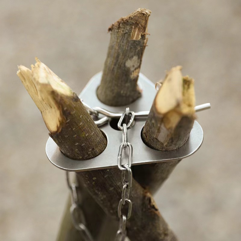 1pc Camping Tripod Iron Materi - Camping Cooking Pot Tripod recension och pris